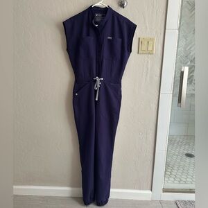 Figs XS purple jam Rafaela Jumpsuit
